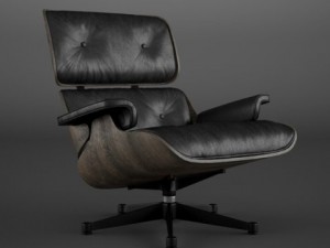 eames lounge chair and ottoman Model 3D