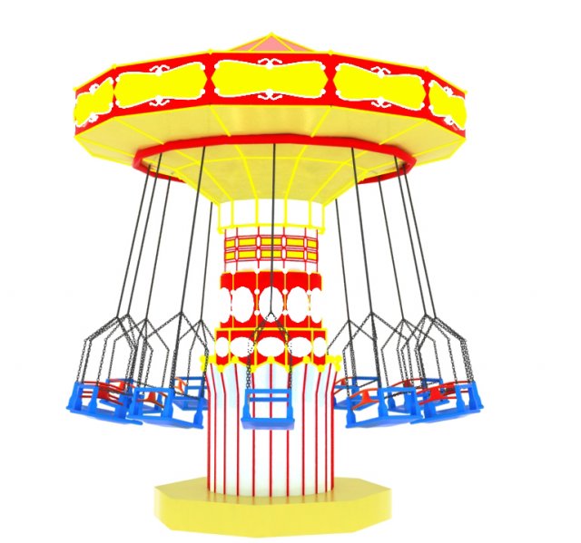 carousel 3D Model .c4d .max .obj .3ds .fbx .stl .blend 