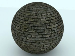 peta batu bata lumut 2048 Tekstur CG