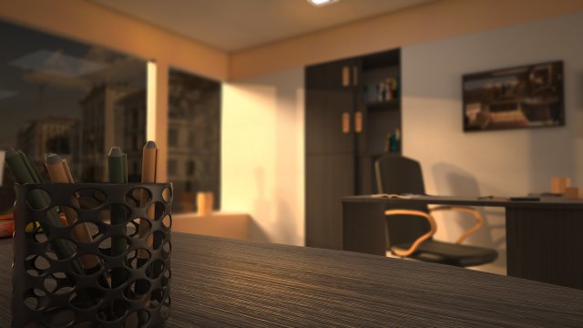 vray office 001 3D Model .c4d .max .obj .3ds .fbx .stl .blend 