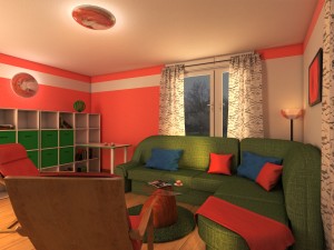 living room rozna collection updated 3D 模型