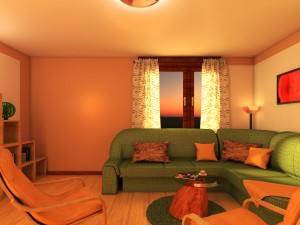 living room rozna collection updated 3D 模型