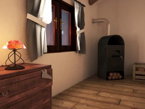 farmhouse bedroom 3D Model