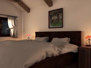 farmhouse bedroom Model 3D