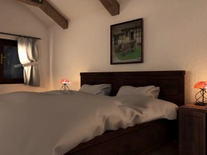 farmhouse bedroom 3D Model