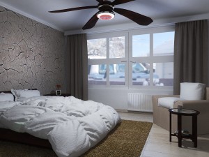contemporary farmhouse bedroom 3D-Modell