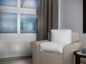 contemporary farmhouse bedroom 3D Model