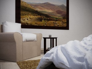 contemporary farmhouse bedroom 3D Model