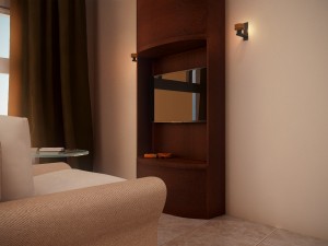 luxury hotel room design 3D Model