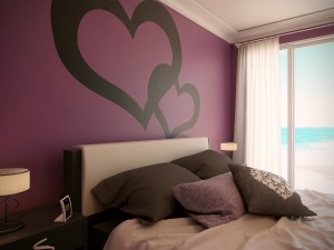 romantic bedroom Modello 3D