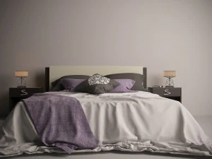 romantic bed set 3D Model