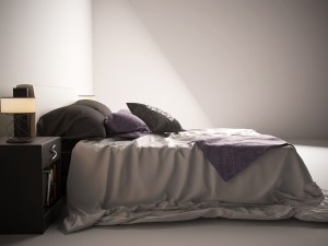 romantic bed set Modelo 3D