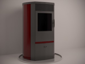 contemporary fireplace 3D 모델