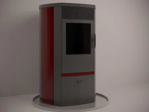 contemporary fireplace 3D Model