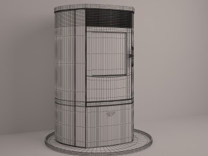 contemporary fireplace 3D 모델
