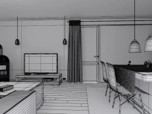 modern scandinavian dream 3D Model