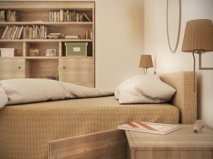 farmhouse bedroom day and night 3Dモデル