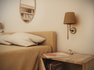 farmhouse bedroom day and night 3Dモデル
