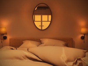 farmhouse bedroom day and night 3Dモデル