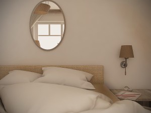 farmhouse bedroom day and night 3Dモデル
