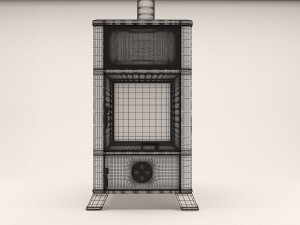 nordica dorella fireplace Modelo 3D