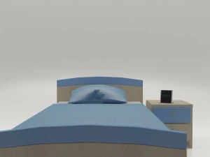 boy bed -game ready 3D Model
