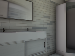 master bathroom - game ready Model 3D