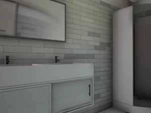 마스터 욕실 - 게임 준비 3D 모델