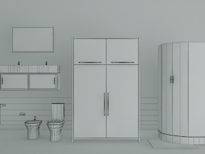 master bathroom - game ready 3D Model