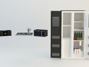 kitchen appliances - game ready 3D Модель