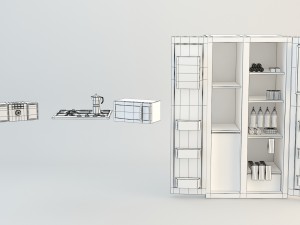 kitchen appliances - game ready 3D Модель