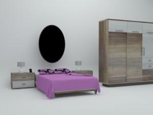 master bedroom - game ready 3Dモデル