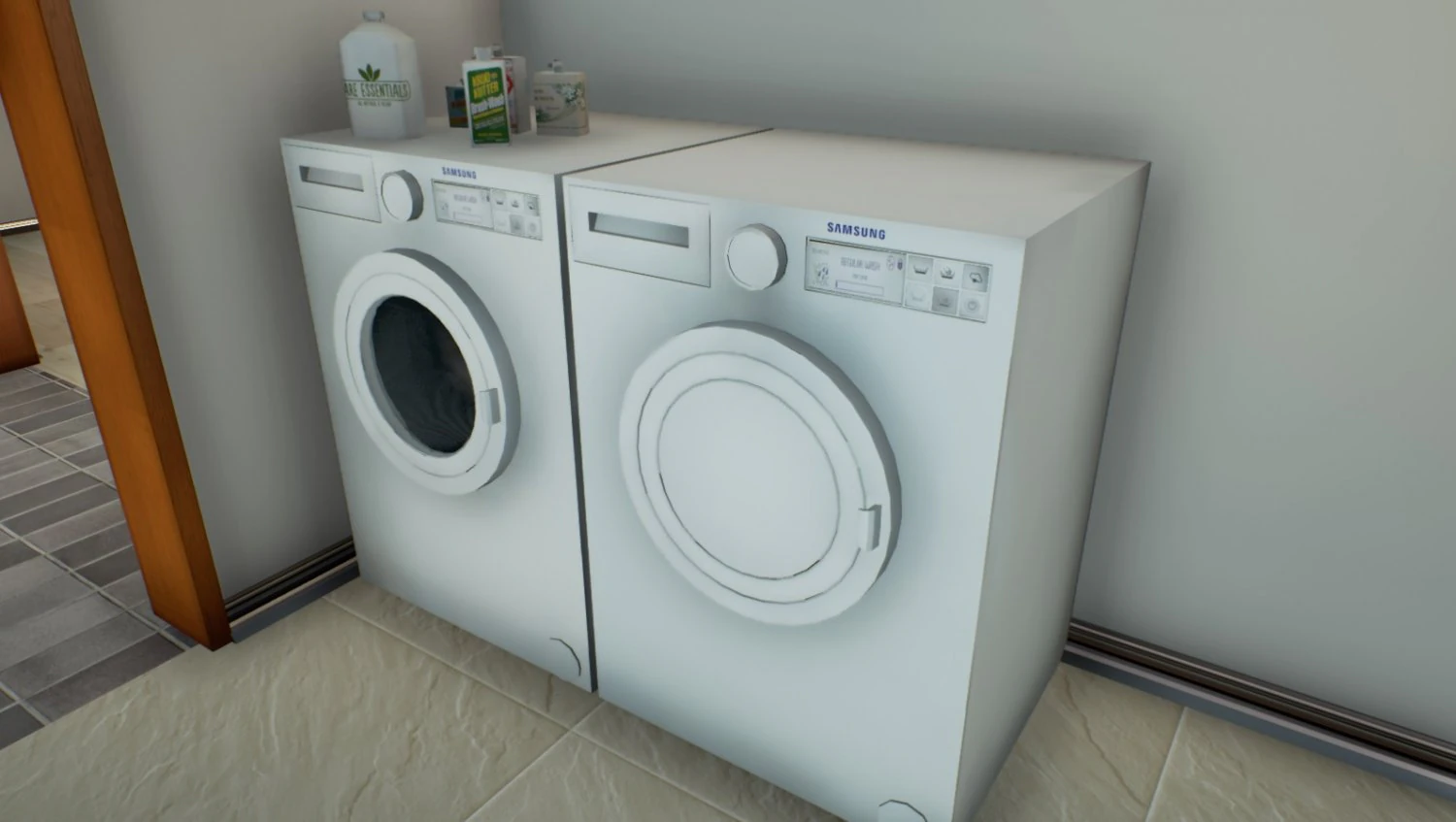 utility room - game ready 3D Model .c4d .max .obj .3ds .fbx .stl .blend