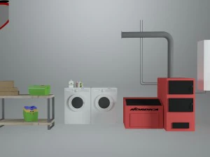 utility room - game ready 3D Model