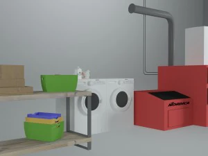 utility room - game ready 3D Model