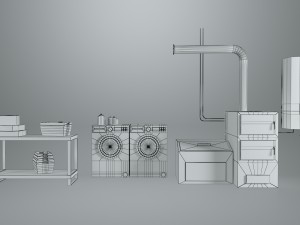utility room - game ready 3D मॉडल