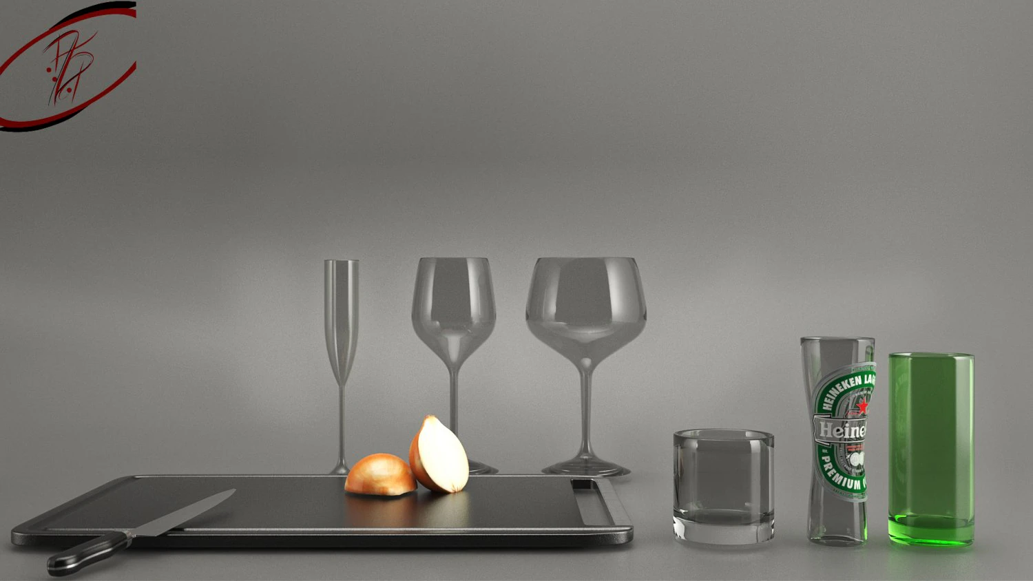 kitchen props 3D Model .c4d .max .obj .3ds .fbx .stl .blend