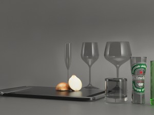 kitchen props Model 3D