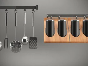 kitchen props 3D Model