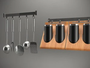 kitchen props 3D Model