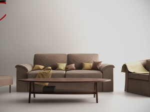 cosy livingroom furniture 3D Model