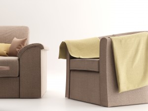cosy livingroom furniture Modèle 3D