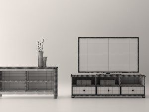 cosy livingroom furniture Modèle 3D