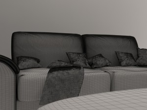 cosy livingroom furniture Modèle 3D
