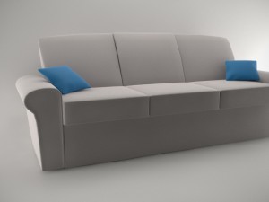 living room sofa ap1 series - game ready 3D Model