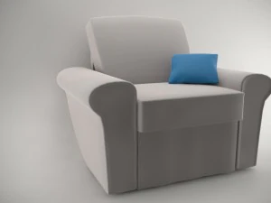 living room sofa ap1 series - game ready 3D Model