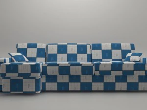 living room sofa ap2 series - game ready 3D Model
