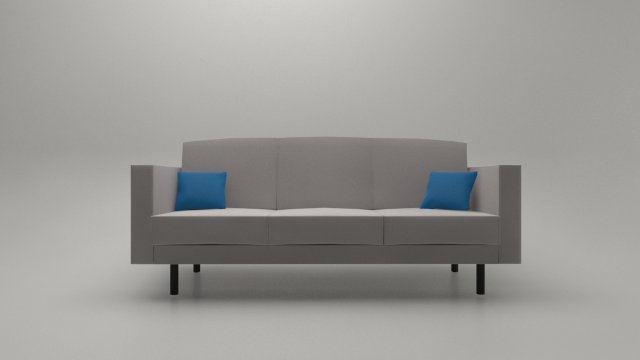 living room sofa ap3 series - game ready 3D Model .c4d .max .obj .3ds .fbx .stl .blend 