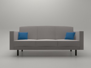 living room sofa ap3 series - game ready 3D Model