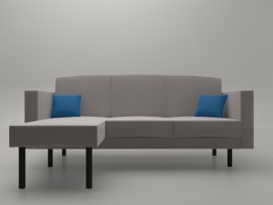 living room sofa ap3 series - game ready 3D Model